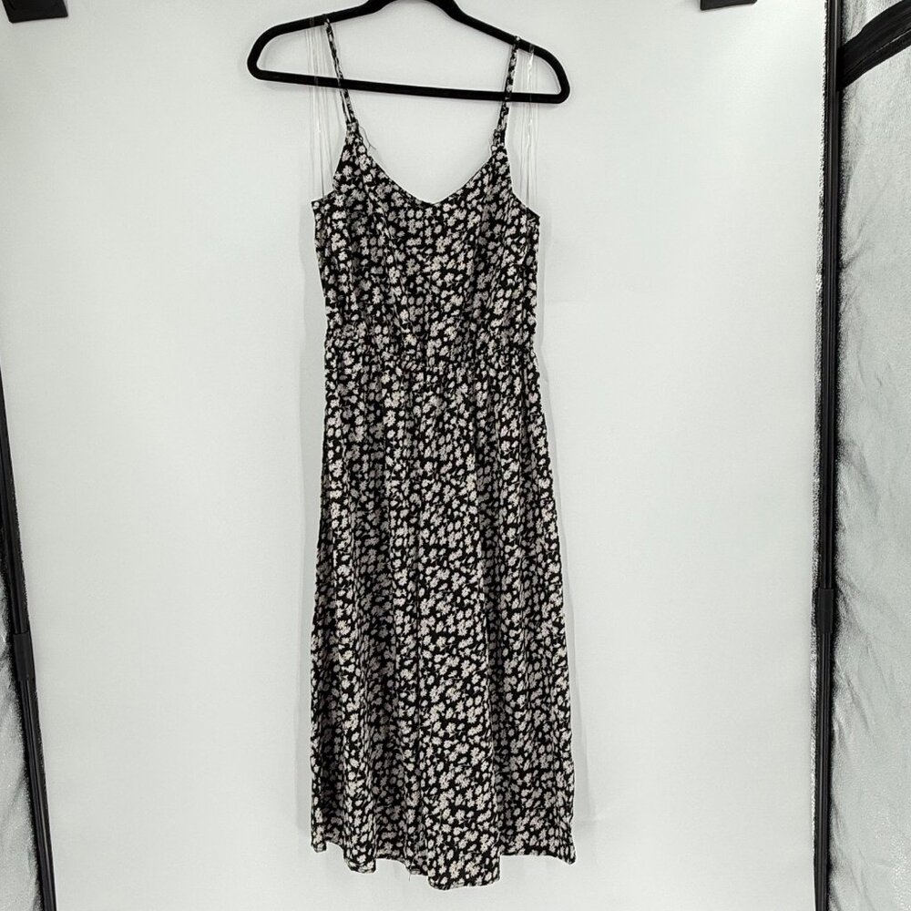 Papermoon Floral Black & White Sleeveless Jumpsuit M - Picture 8 of 9